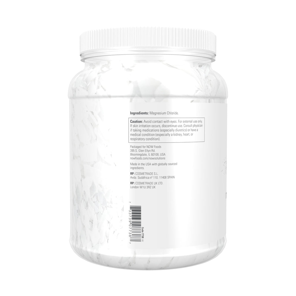NOW Solutions Magnesium Flakes from Ancient Seabed - 54 oz - image 3