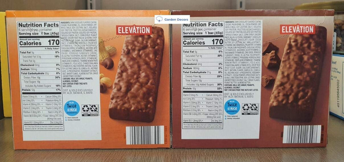 Elevation by Millville Protein Meal Bars Variety Pack - 12 Count - image 2