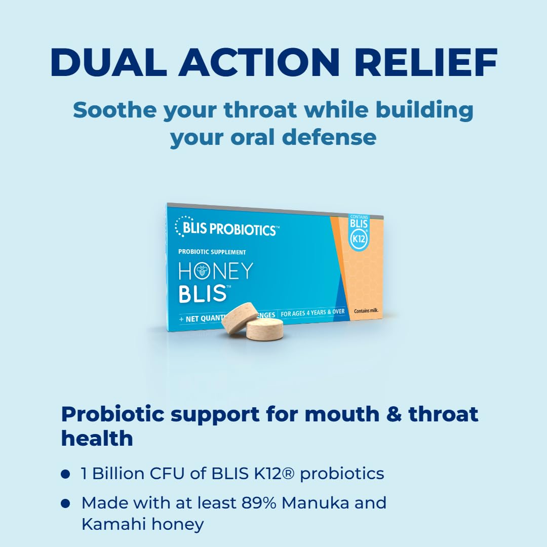 BLIS HoneyBLIS K12 Oral Probiotic Lozenges - 16 Count - image 2