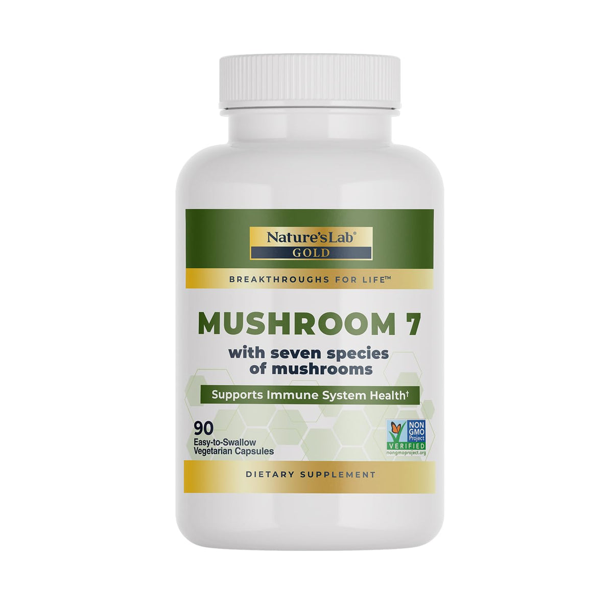 Nature's Lab Mushroom 7 Organic Blend - 90 Capsules