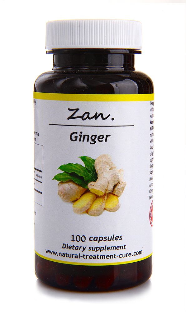 Hekma Center Pure Ginger Root Zingiber Officinalis - 100 Capsules