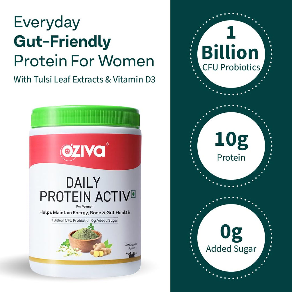 OZiva Daily Protein Activ for Women Chocolate - 300g - image 2