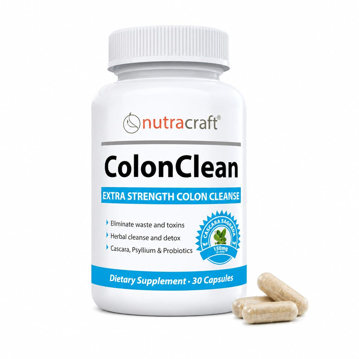 Nutracraft ColonClean 7 Day Colon Cleanse - 30 Capsules