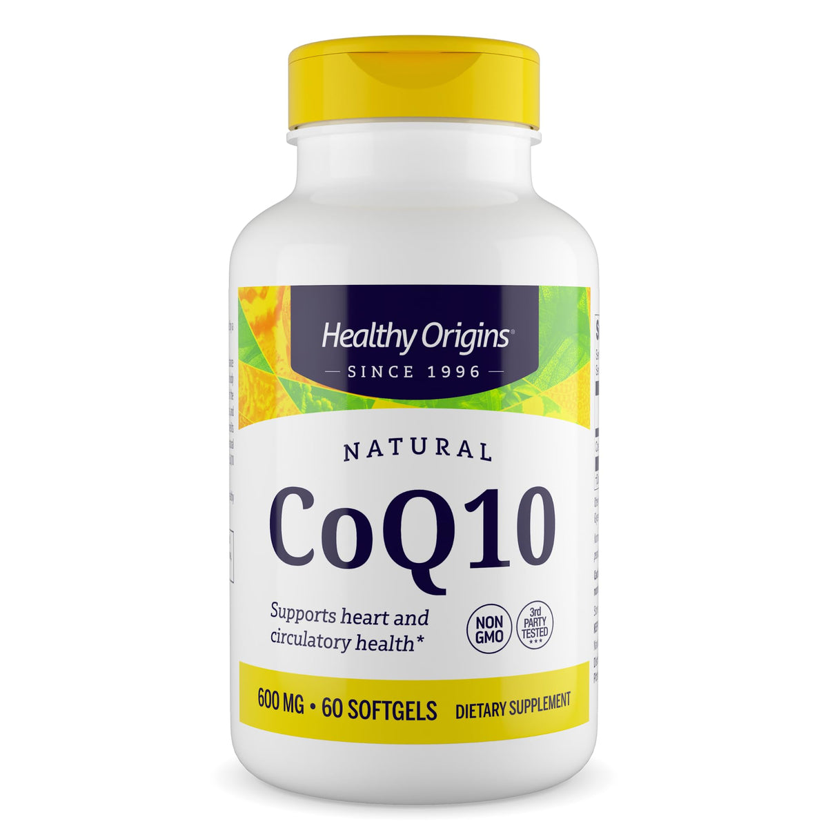 Healthy Origins CoQ10 600 mg Ubiquinone - 60 Softgels