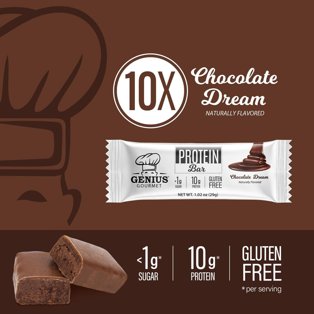 Genius Gourmet Gluten Free Keto Protein Bar