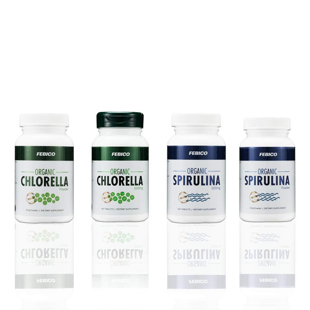 FEBICO Organic Spirulina Tablets 500mg - 180 Tablets - image 8