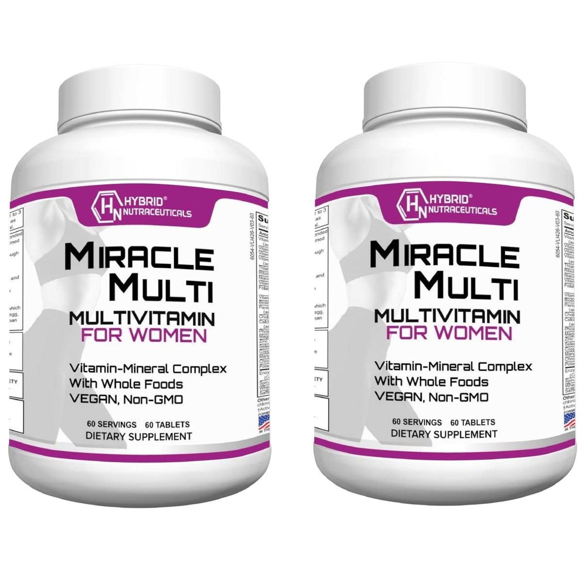 Hybrid Nutraceuticals MiracleMulti Women Multivitamin - 60 Tablets
