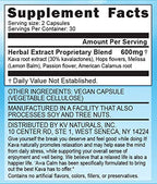 KavaDotCom 'Awa Calm Kava Herbal Supplement - 60 Capsules - image 2