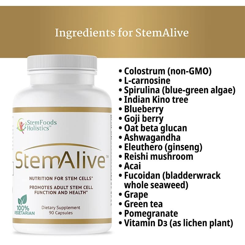 StemAlive Stem Cell Nutrition - 90 Vegetarian Capsules - image 8