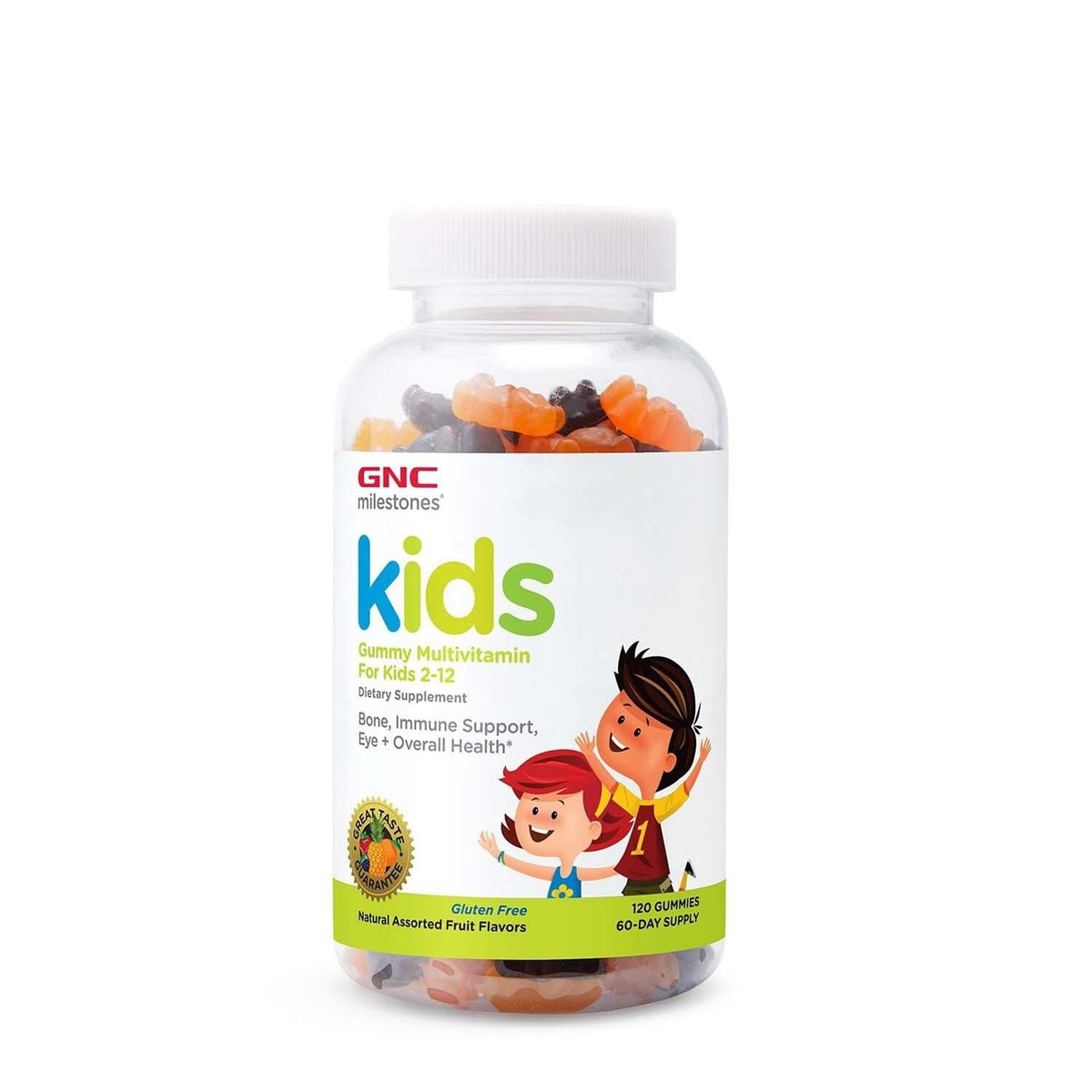 GNC Milestones Kids Multi Gummy with 11 Essential Nutrients - 120 Gummies