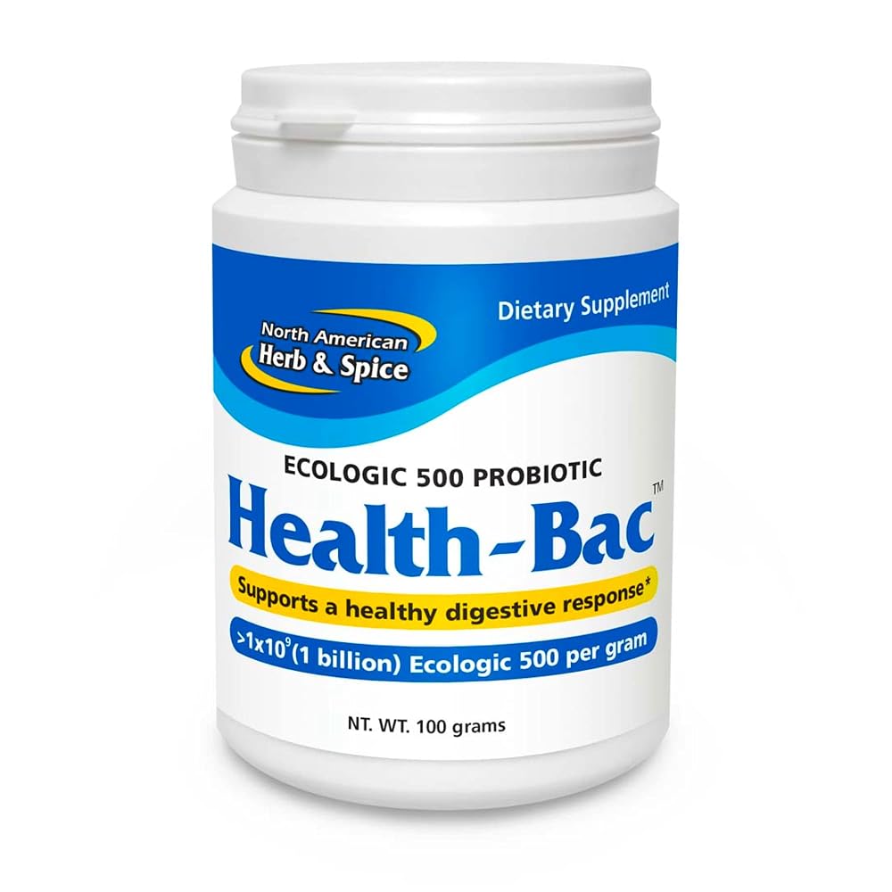 NORTH AMERICAN HERB & SPICE Health-Bac Probiotic Powder - 100g