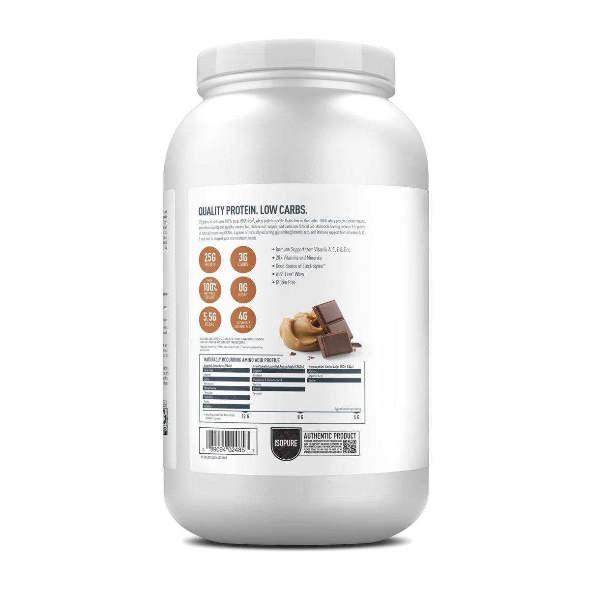 Isopure Zero Carb Low Carb Whey Isolate Protein Powder