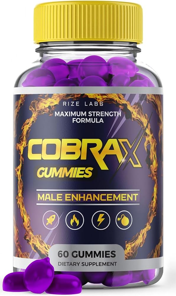 Rize Labs CobraX Gummies for Men Energy & Stamina - 60 Gummies