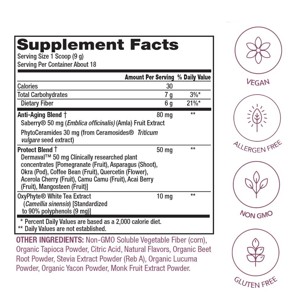 PlantFusion Vegan Collagen Beauty Powder Strawberry Lemonade - 18 Servings - image 5