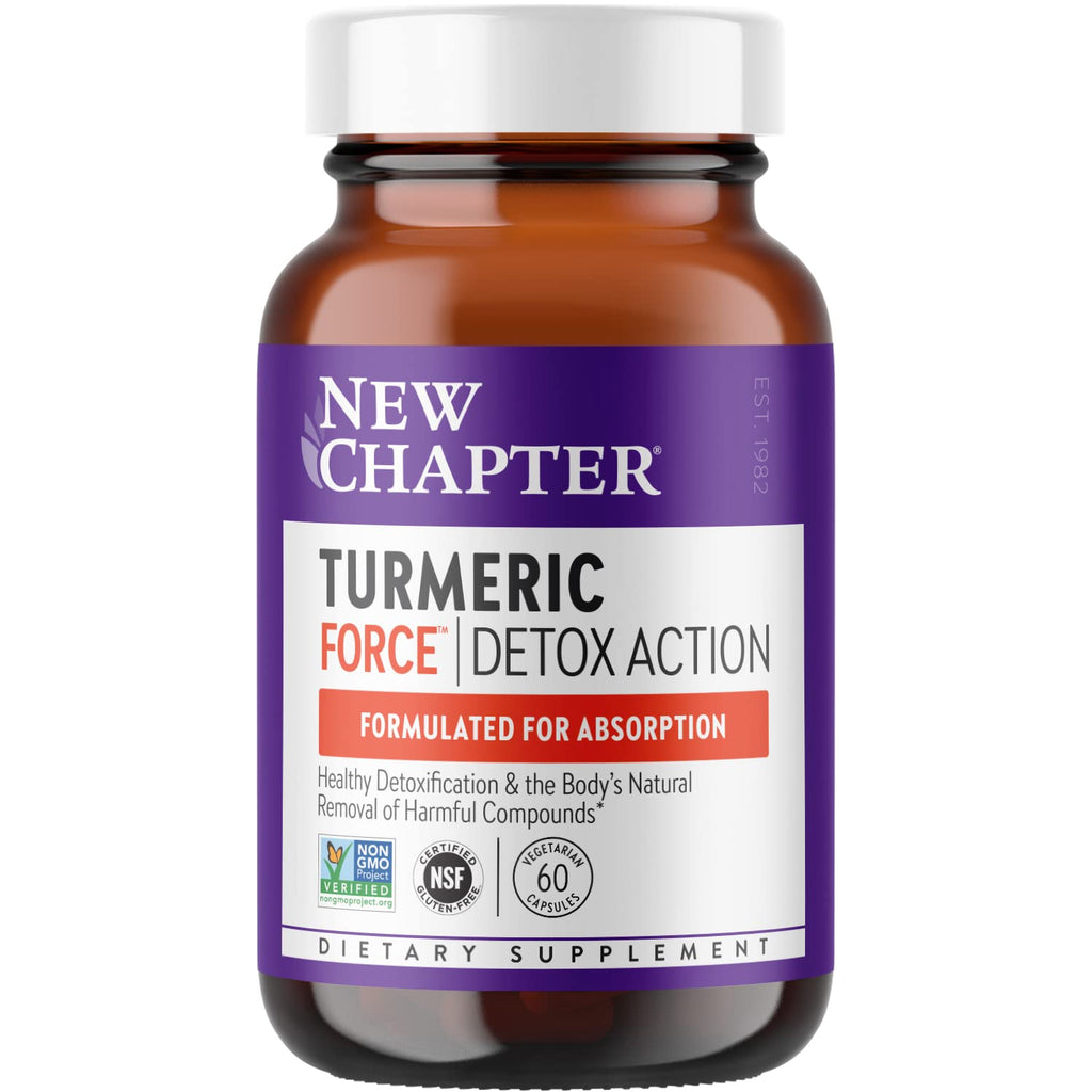New Chapter Turmeric Force Detox Supplement, 60 Count