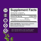 Natures Craft High Absorption Magnesium Glycinate Capsules - 500mg