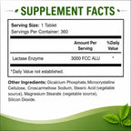 Brieofood Lactase Enzyme 3000 FCC ALU - 360 Tablets - image 3