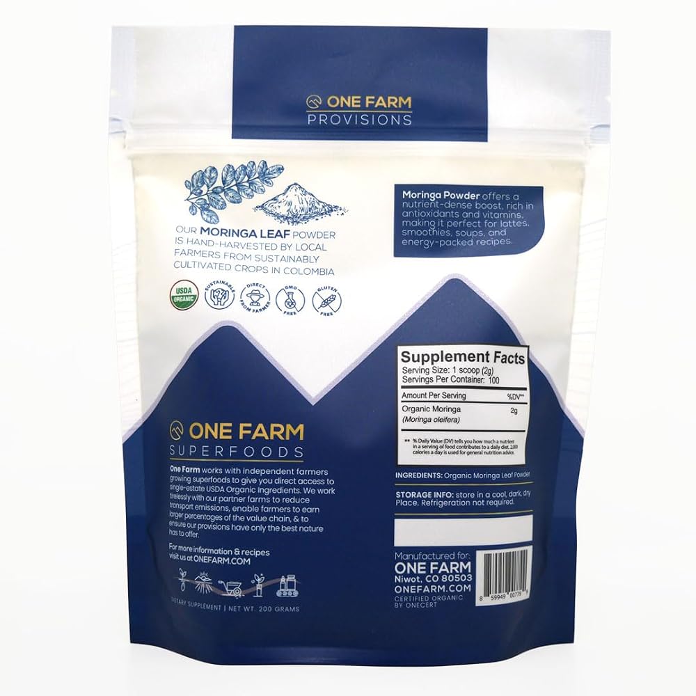 One Farm by WAAYB Organic Moringa Powder - 7 oz (200 g) - image 5