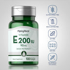 Piping Rock Vitamin E 200 IU - 100 Softgels - image 3