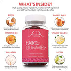 Health Properly Hair Gummies Plus with Biotin & Collagen - 60 Gummies - image 2