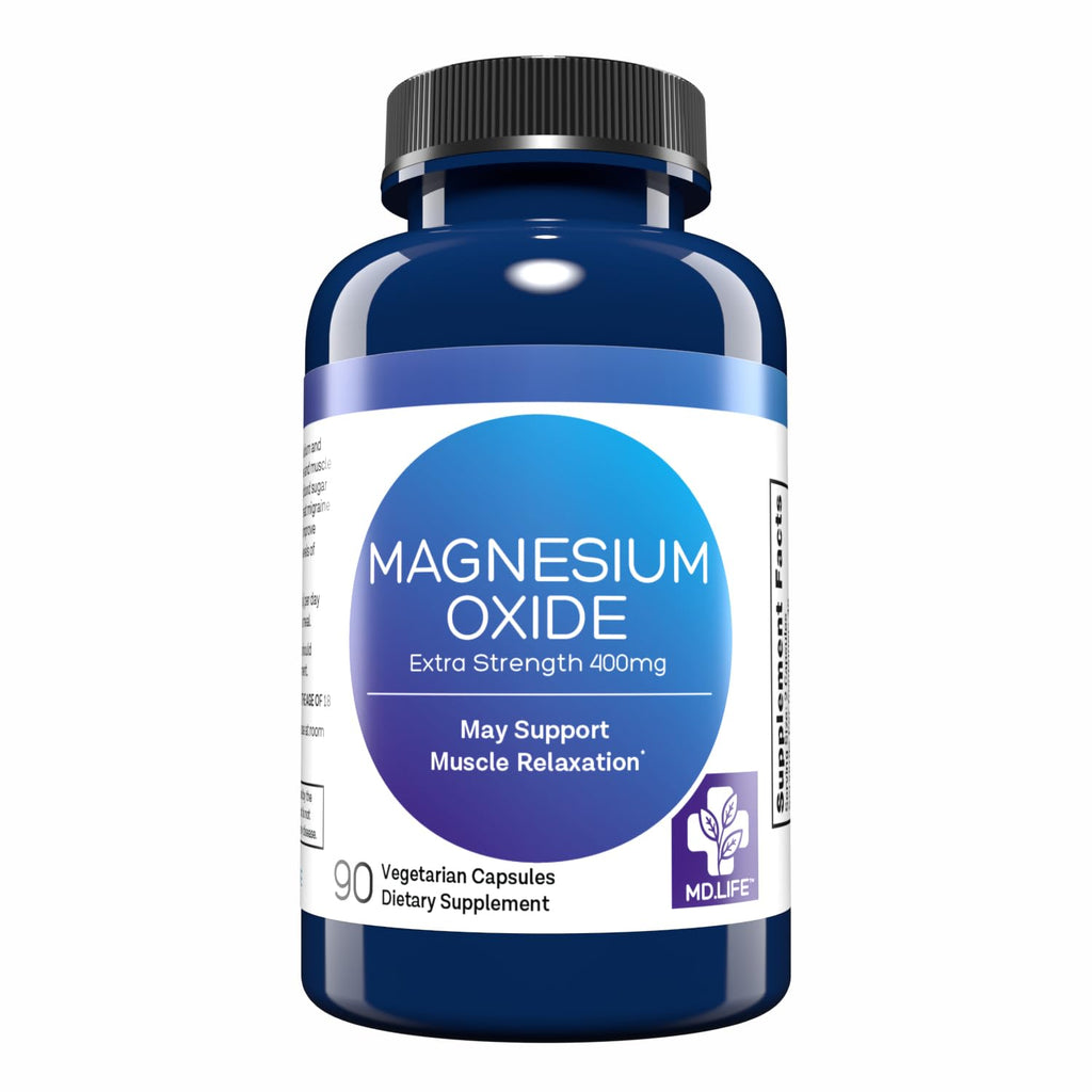 MD.LIFE Magnesium Oxide 400 mg - 90 Capsules