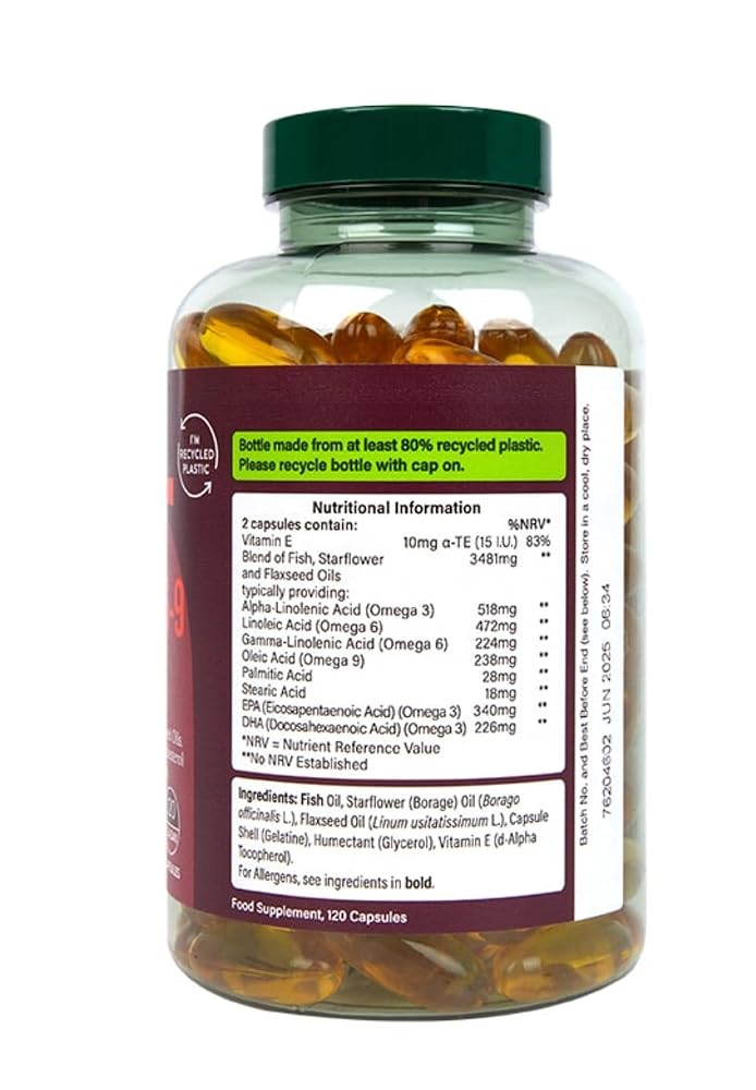 Generic Holland and Barrett High Strength Triple Omega 3-6-9 - 120 Capsules - image 2