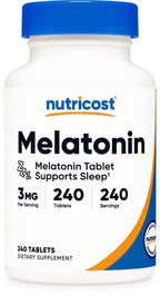 Nutricost Melatonin 3mg Sleep Support - 240 Tablets