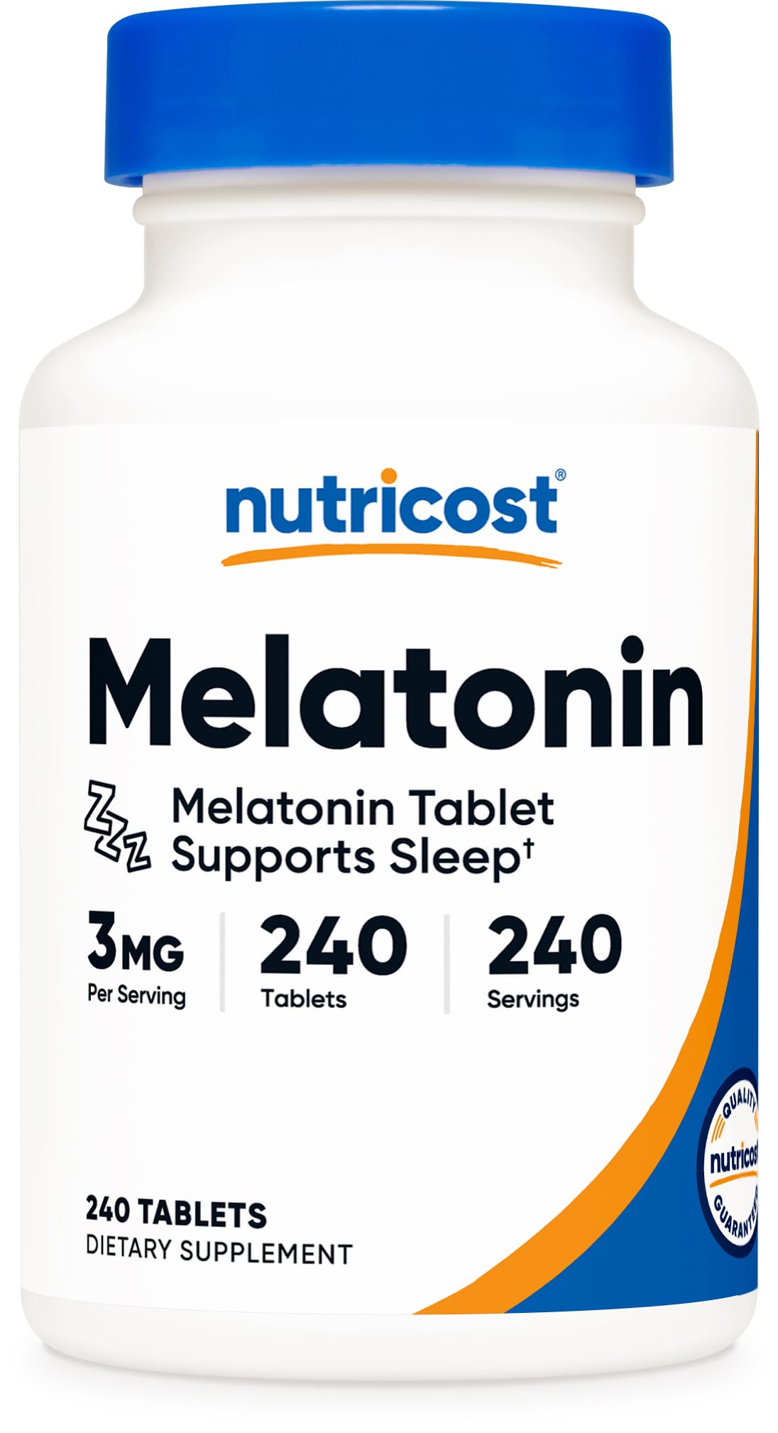 Nutricost Melatonin 3mg Sleep Support - 240 Tablets