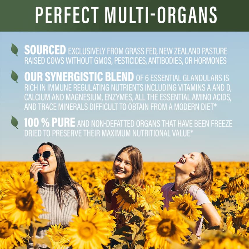 Perfect Supplements Perfect Multi-Organs Glandular Blend - 180 Capsules - image 3