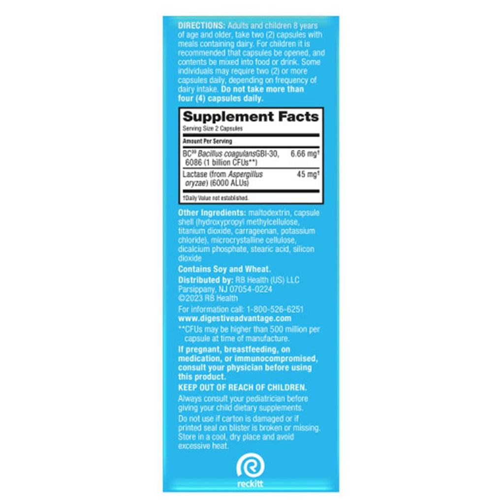 Digestive Advantage Probiotics + Lactase Digestive Enzymes