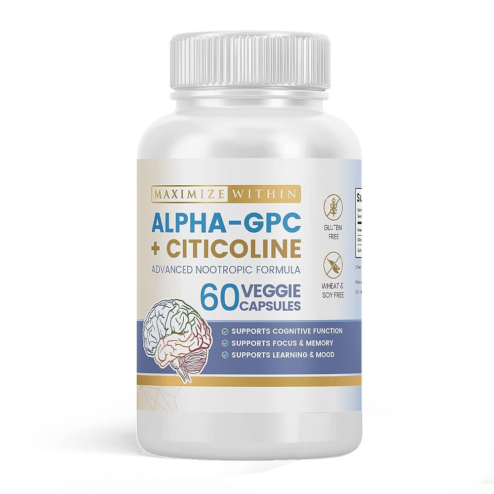 Maximize Within Alpha GPC + Citicoline Nootropic - 60 Capsules
