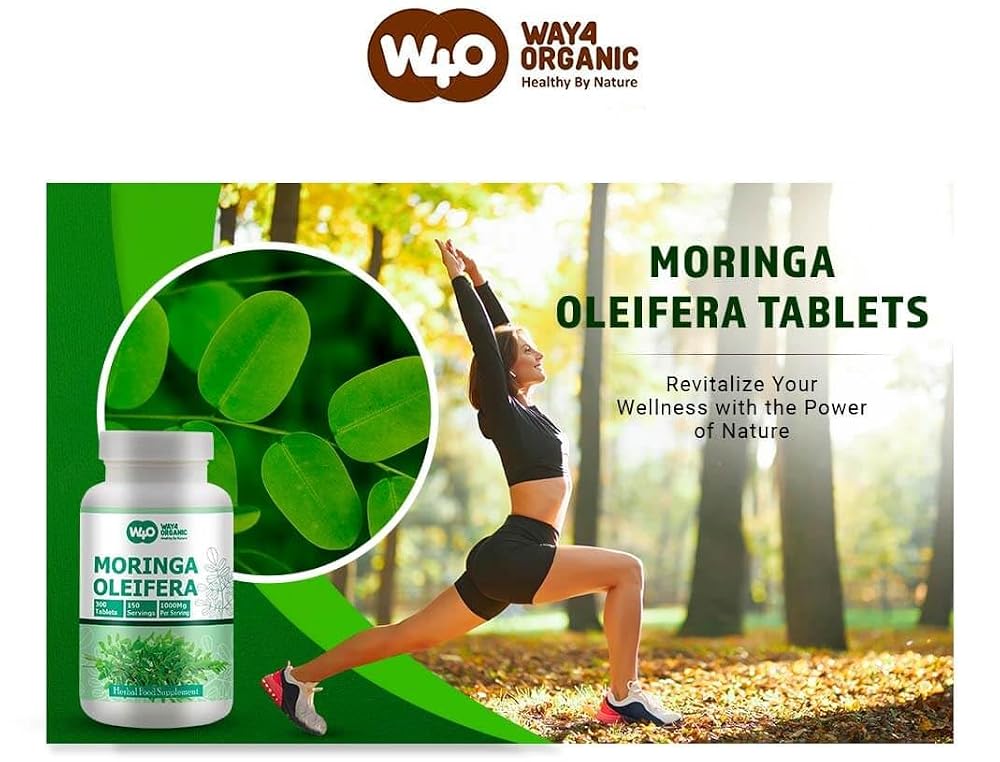 WAY 4 ORGANIC W4O Moringa Leaf Powder Tablets - 300 Pills - image 4