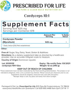 Prescribed For Life Cordyceps Powder 10:1 Adaptogen - 25 kg - image 2