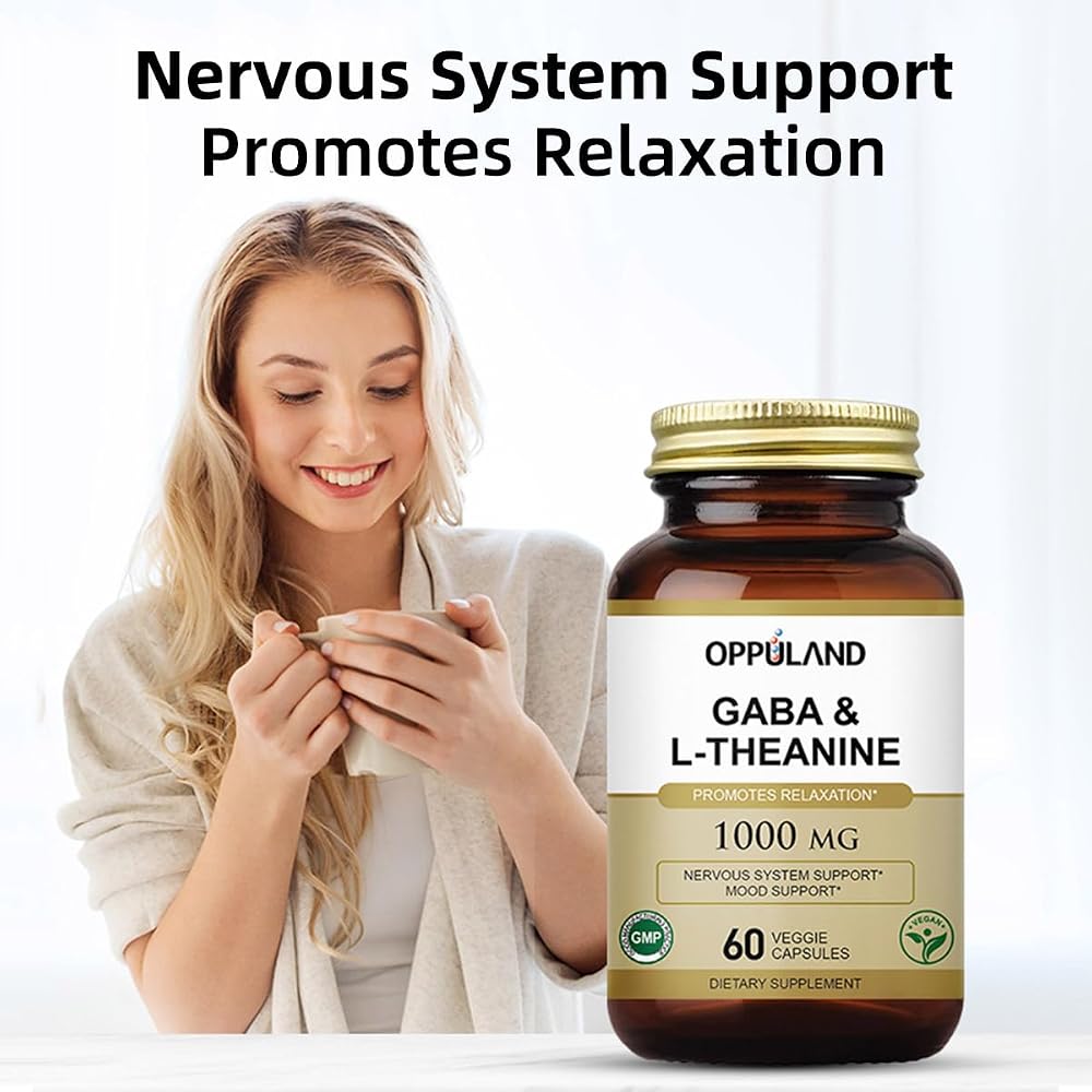 oppuland GABA & L-Theanine Nervous System Support - 60 Vegetarian Capsules - image 4