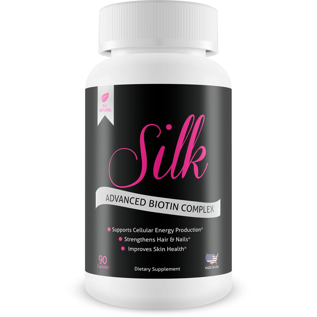 Advanced Silk Biotin Complex Hair, Skin & Nail Support - 60 Capsules