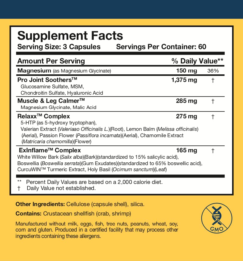 Researched Nutritionals Soothe & Relaxx Supplement - 180 Capsules - image 3
