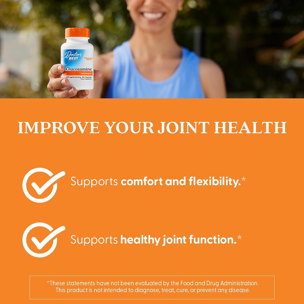 Doctor's BEST Glucosamine Supplement Joint Support - 180 Capsules - image 5