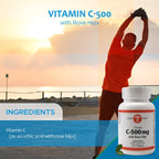 Holistic Health Vitamin C-500 with Rose Hips - 100 Tablets - image 4