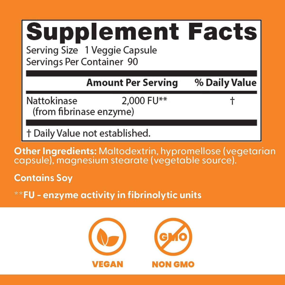 Doctor's Best Nattokinase 2000 FU Heart Health Support - 90 Vegetarian Capsules - image 4