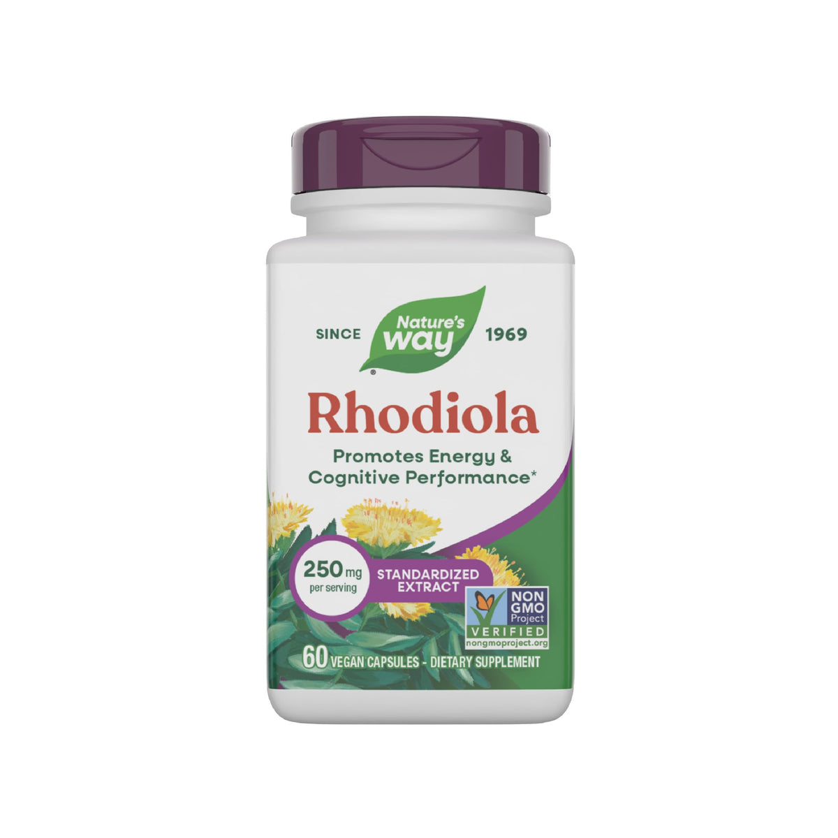 Nature's Way Rhodiola 250mg - 60 Capsules