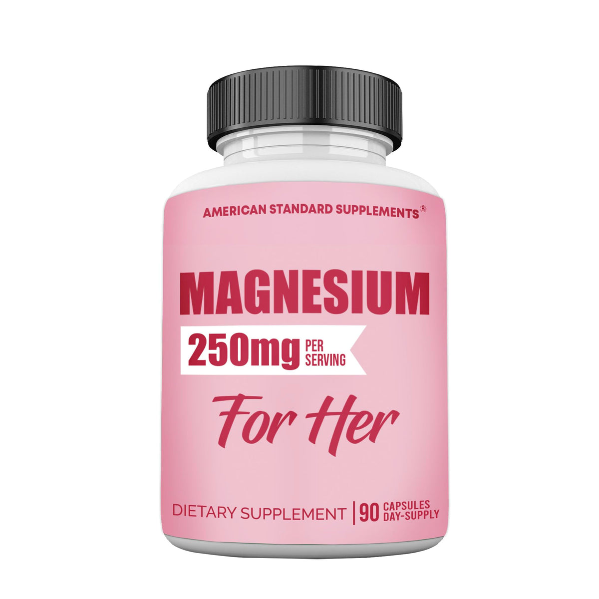 American Standard Supplements Magnesium Glycinate 250mg - 90 Capsules