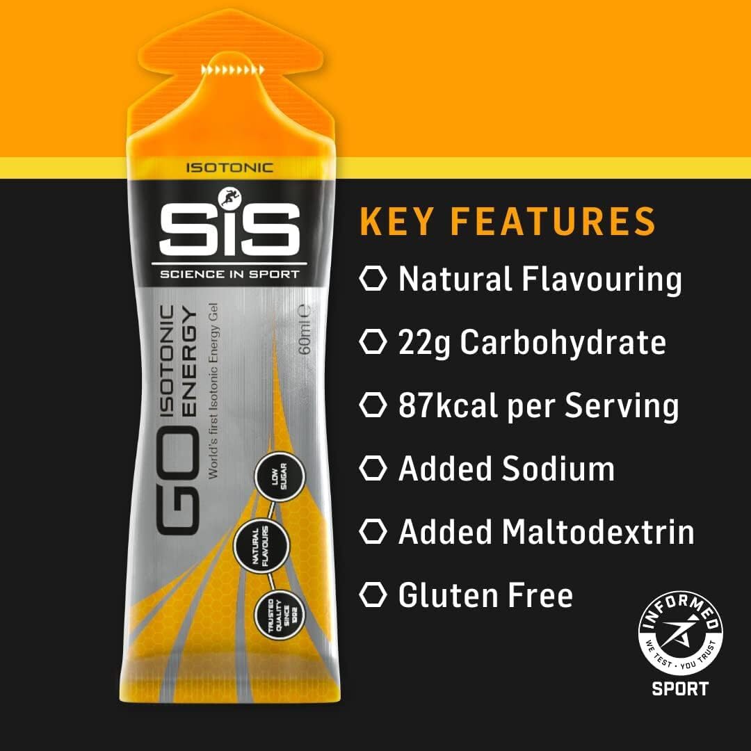 Science in Sport GO Isotonic Energy Gel Orange - 6 Pack - image 2