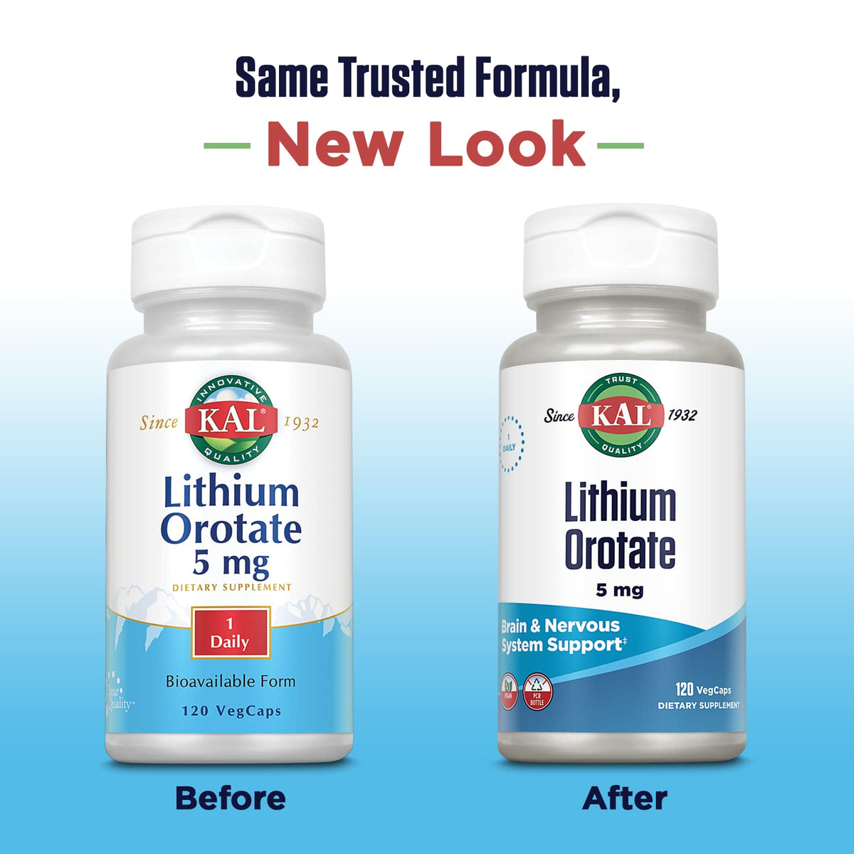 KAL Lithium Orotate 5 mg - 120 Vegetarian Capsules - image 3