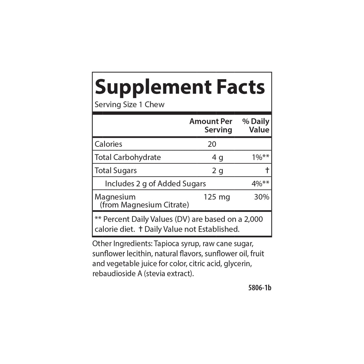 Carlson Magnesium Soft Chews 125 mg - 40 Count - image 4