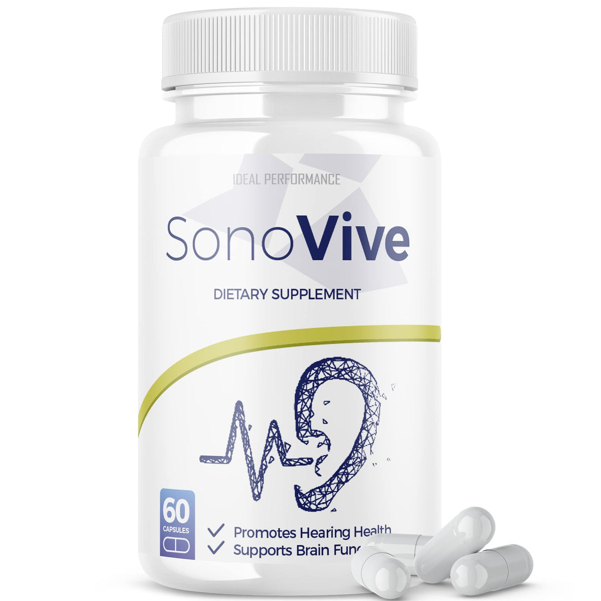 IDEAL PERFORMANCE Sonovive Capsules for Ear Comfort - 60 Capsules