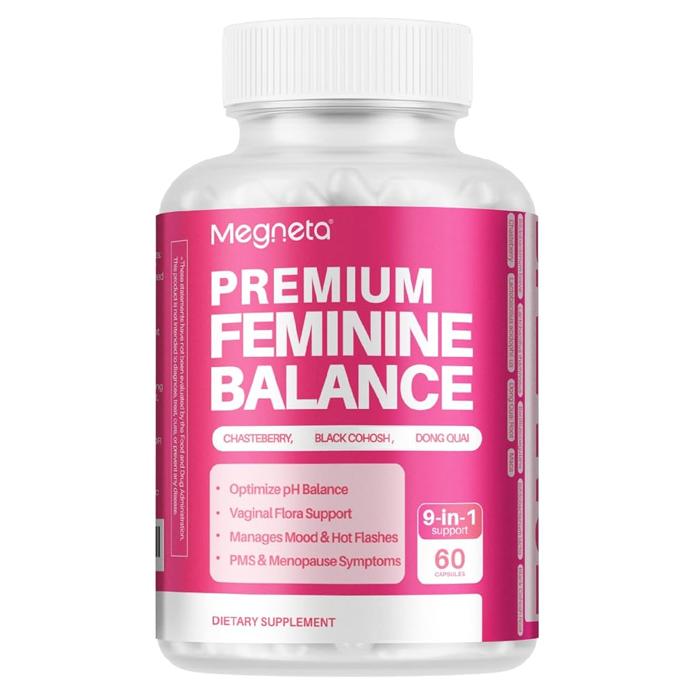 MEGNETA Feminine Balance Supplements for Women Energy - 60 Capsules