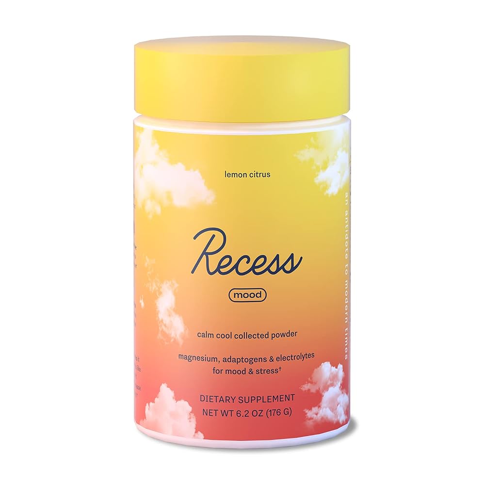 Recess Mood Power Lemon Citrus Magnesium Powder - 28 Servings