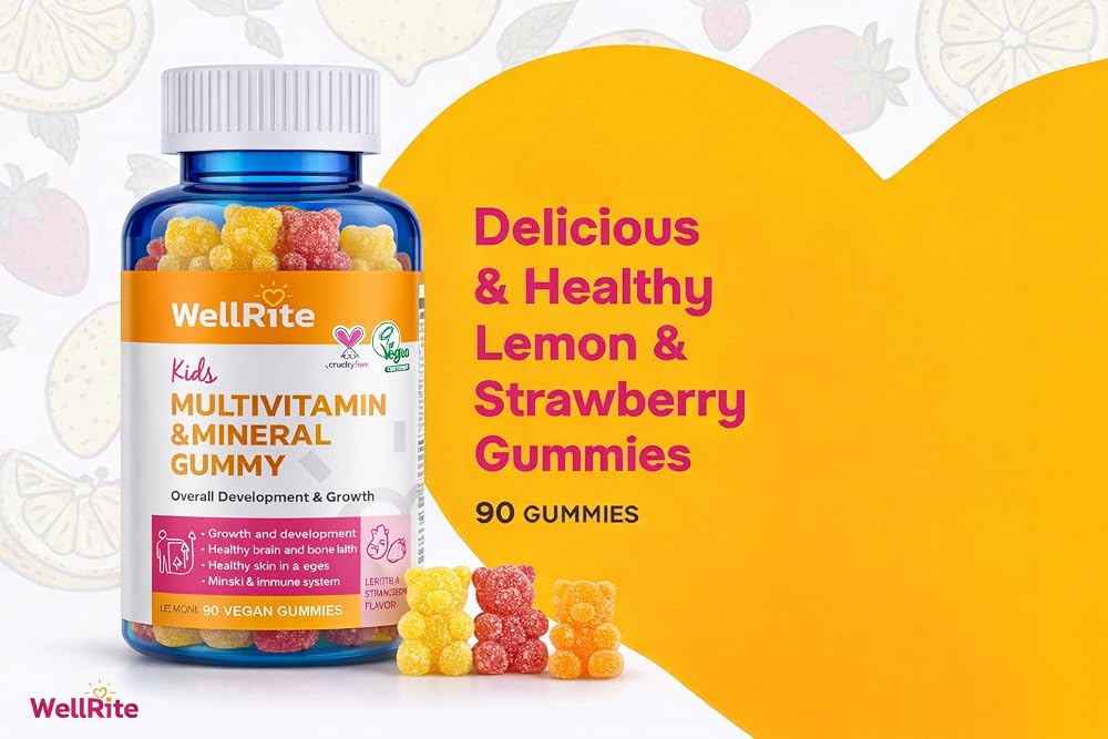 Wellrite Kids Multivitamin Gummies for Growth & Immunity - 60 Count - image 4