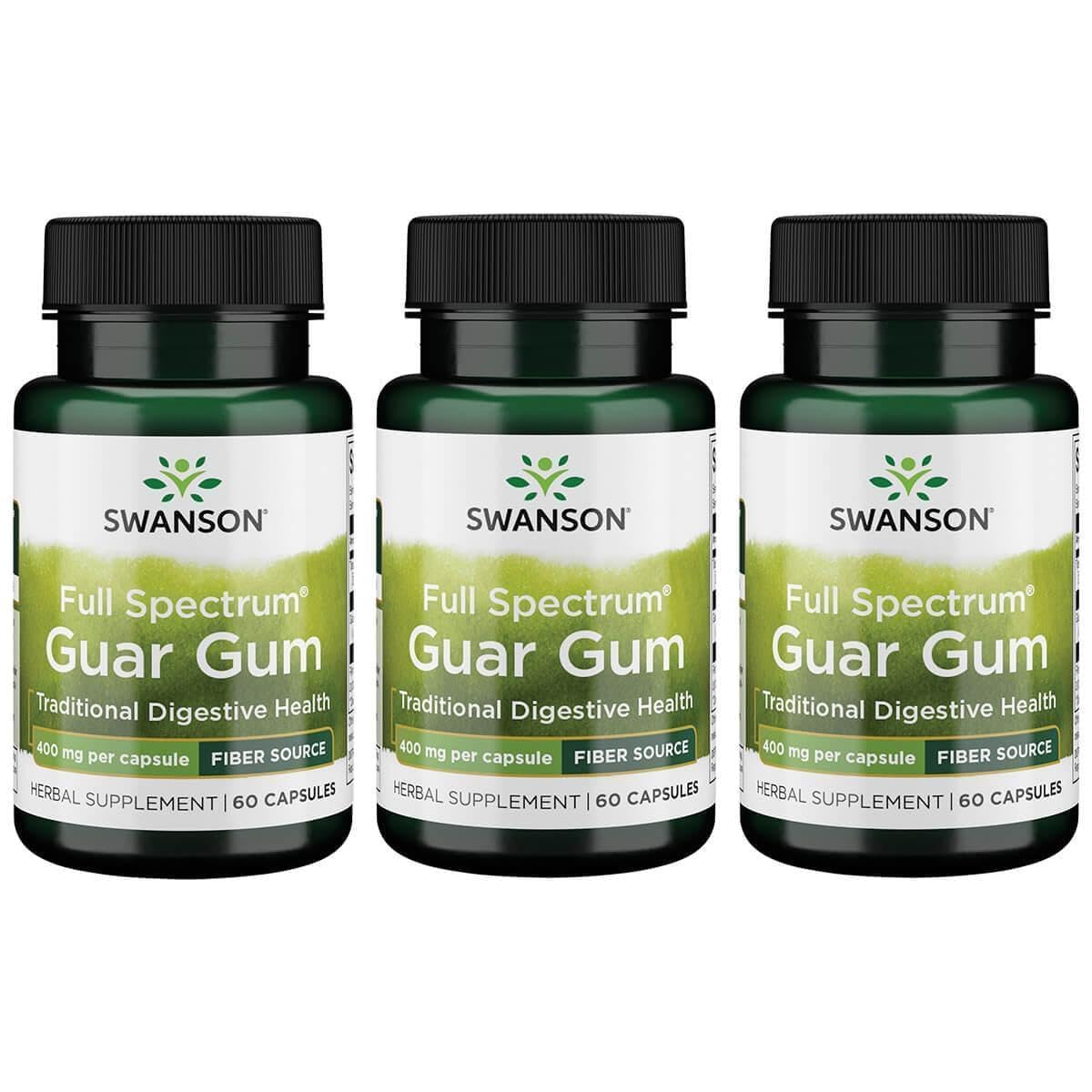 Swanson Full Spectrum Guar Gum 400 mg - 60 Capsules