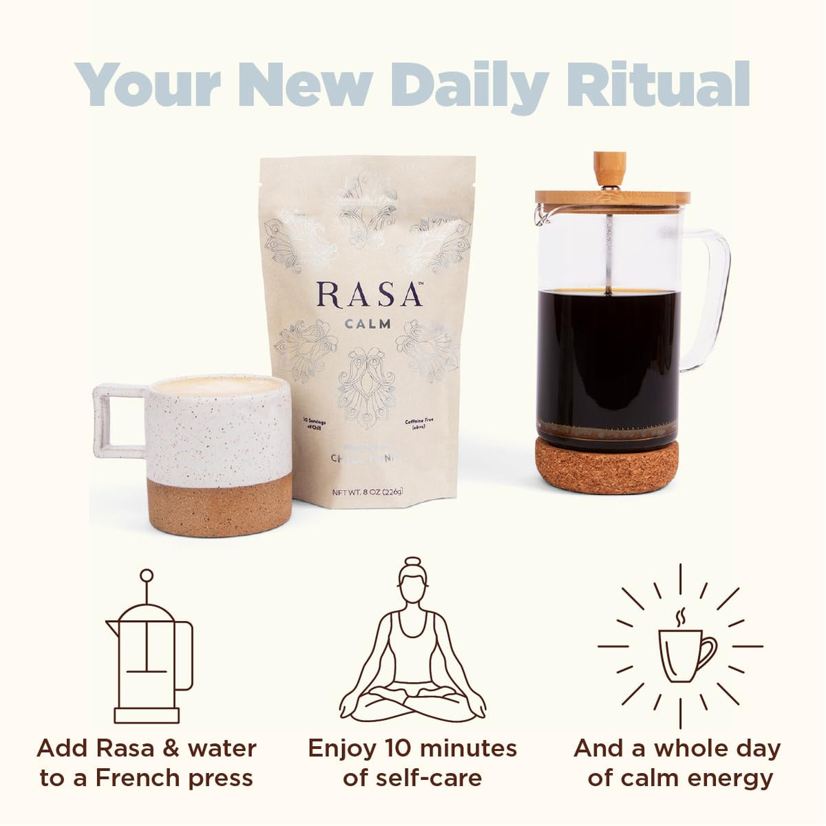 Rasa Koffee Calm Adaptogenic Mushroom Sleep Tonic - 8 oz - image 4